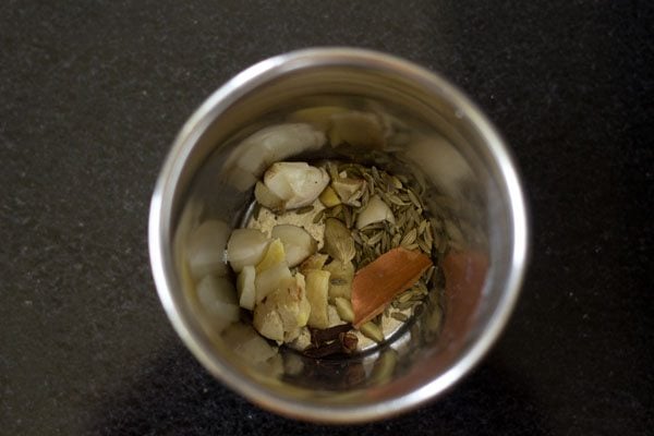 spices and herbs taken in a mortar pestle