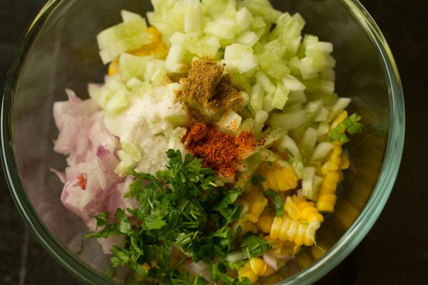 making sweet corn salad recipe