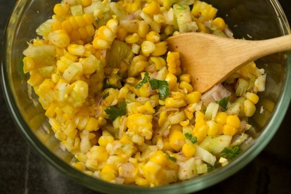 mix sweet corn salad