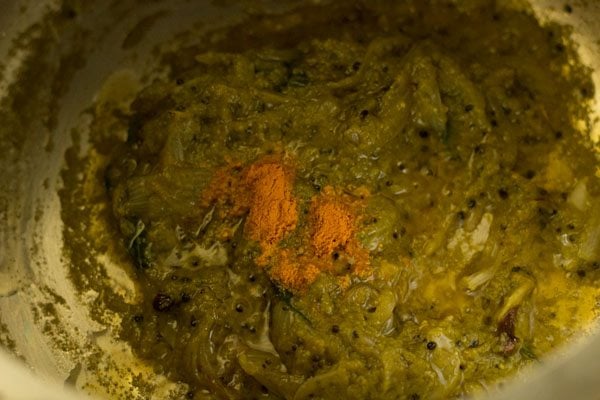 turmeric powder added