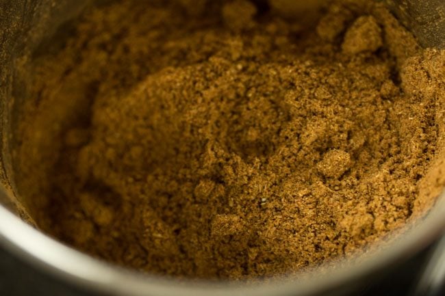 garam masala powder ready after blending.