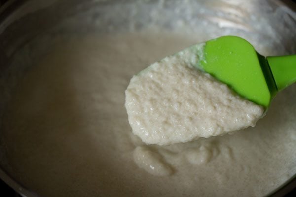 thickened rice-milk mixture. 