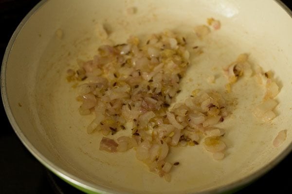 sauteing onions 