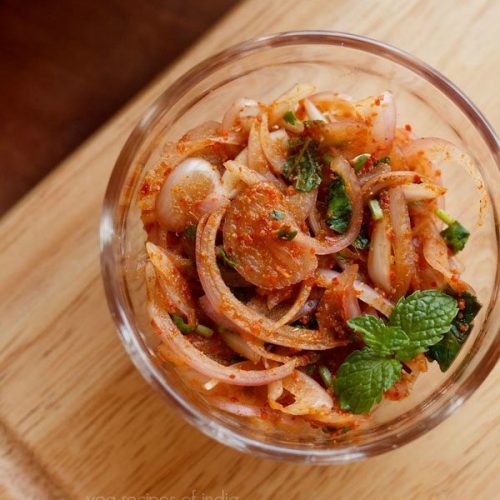 masala onion salad recipe, masala pyaaz recipe