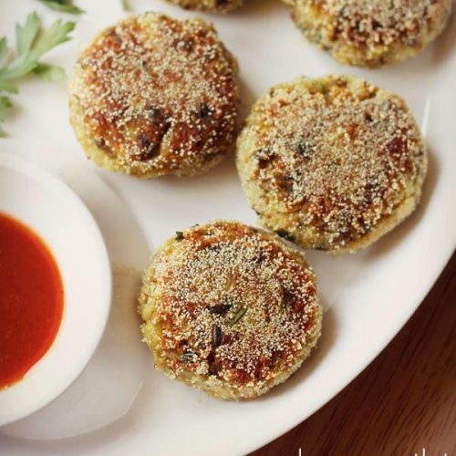 mushroom cutlet recipe, mushroom patties recipe