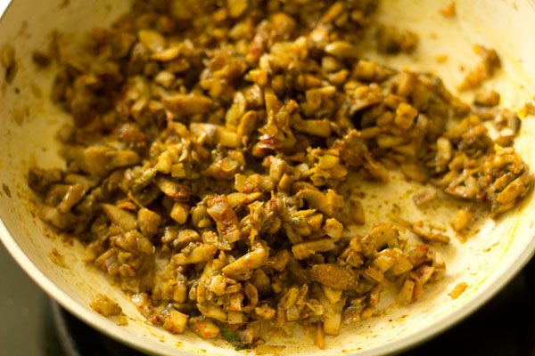 making mushroom cutlet recipe