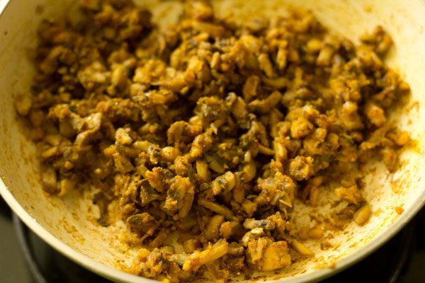 making mushroom cutlet recipe