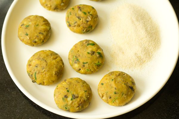 making mushroom cutlet recipe