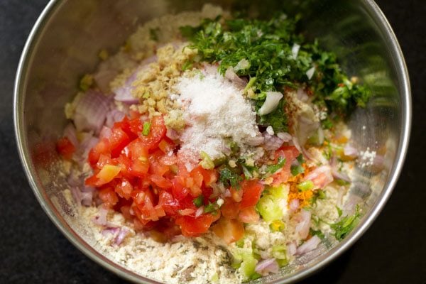 making besan oats cheela recipe