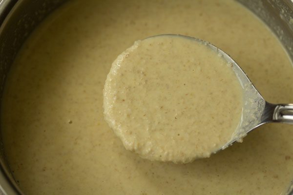 prepared batter for oats uttapam. 