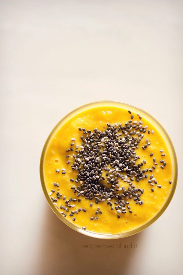 overnight oats mango smoothie