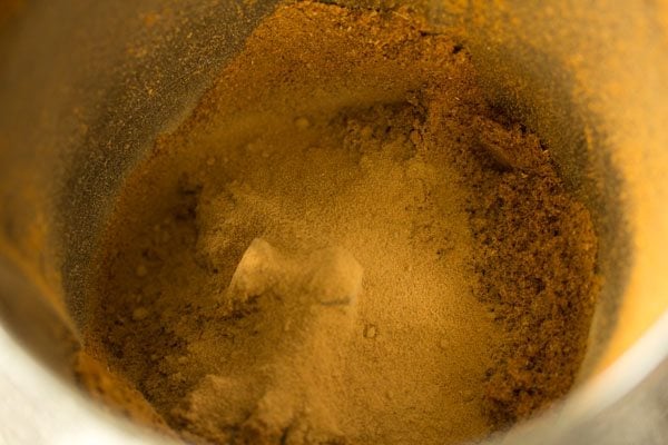 dried ginger powder added to the masala powder. 