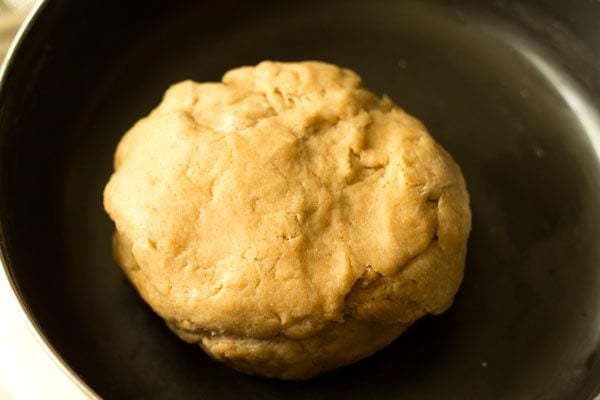 dough for making baked samosa. 