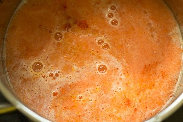 water added to tomato puree