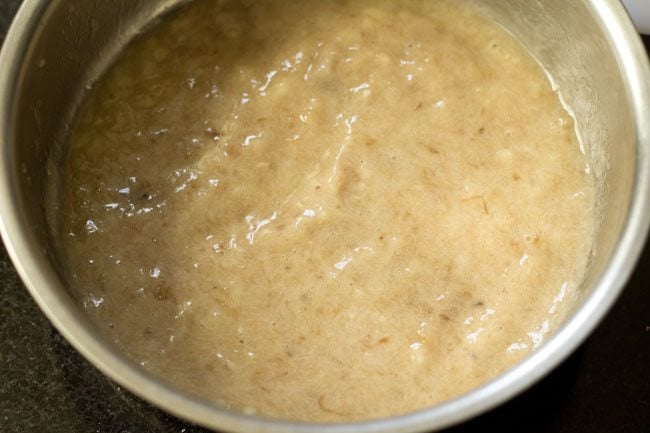well mashed bananas without any chunks. 