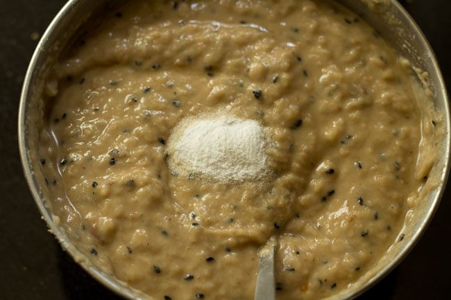 baking soda added to the batter. 