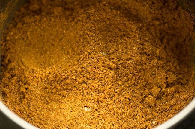 spices ground to a smooth powder. 
