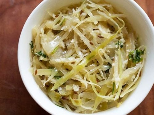 cabbage bhaji recipe