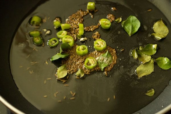 green chilli for cabbage bhaji