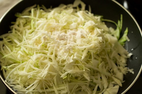 salt to make cabbage bhaji