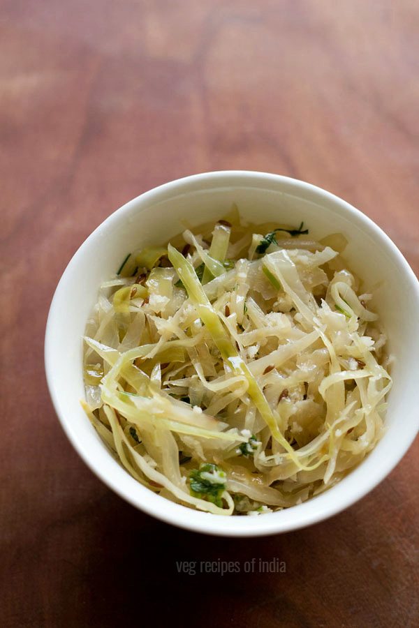 cabbage bhaji