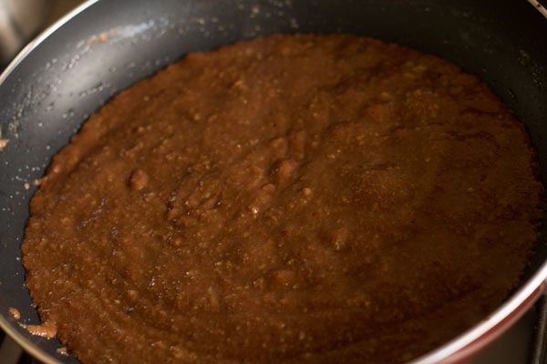 chocolate modak mixture thickening