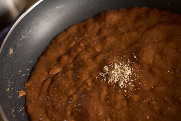 cardamom powder added to mixture