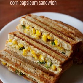 corn capsicum sandwich recipe