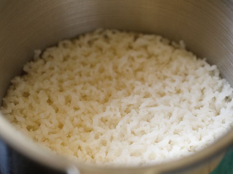 cooked rice.