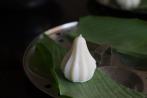 prepared modak from the mould. 