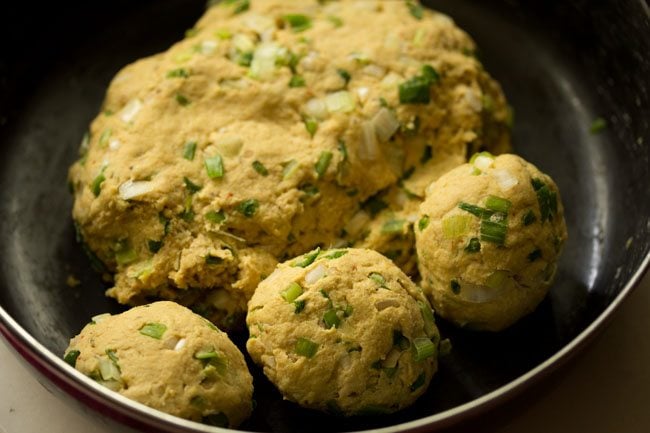 dough for spring onion paratha recipe