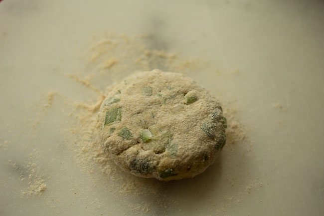 dough for spring onion paratha recipe