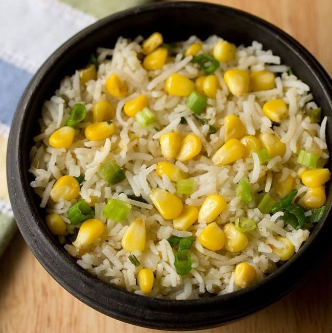 image of Corn Fried Rice recipe by Veg Recipes of India
