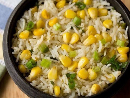 Sweet Corn Fried Rice Recipe