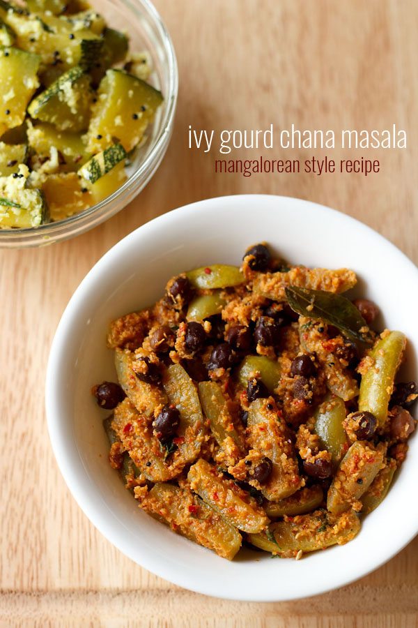 tindora chana masala recipe