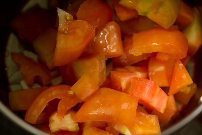 tomatoes in a blender