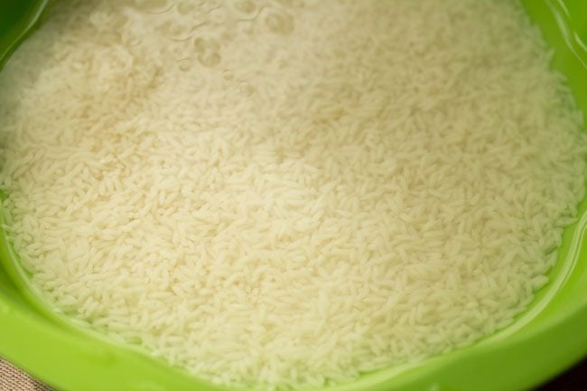 soaked rice 