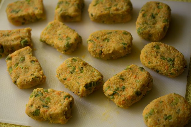 making veg nuggets recipe