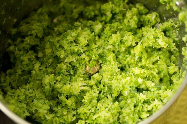 minced broccoli florets