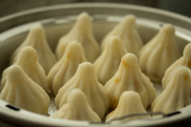 steamed modaks. 