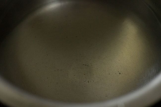 heating water in a pan