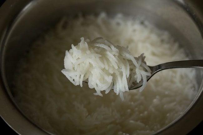 al dente cooked rice