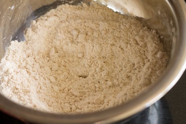 making dough for Goan nevris recipe