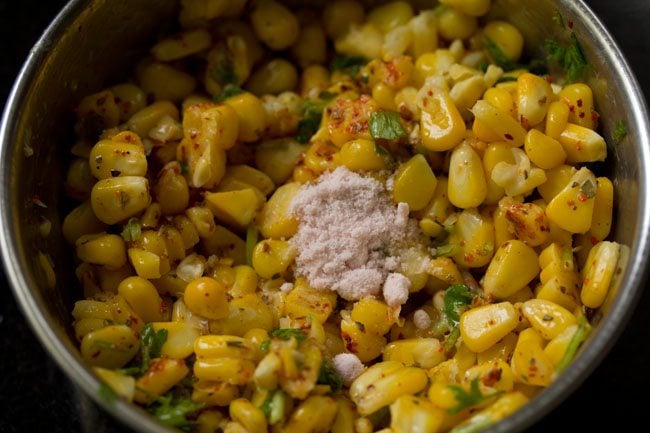 making masala sweet corn recipe