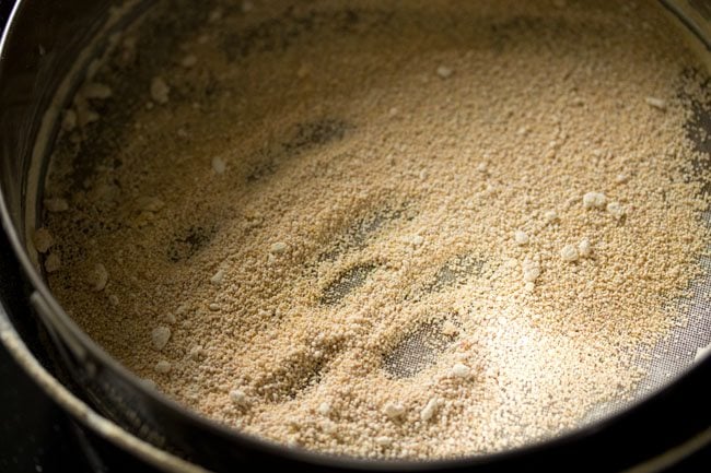 moong dal grits remaining after sifting moong dal flour. 