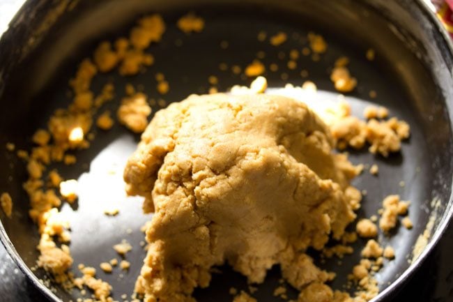 moong dal mixture formed into a dough. 