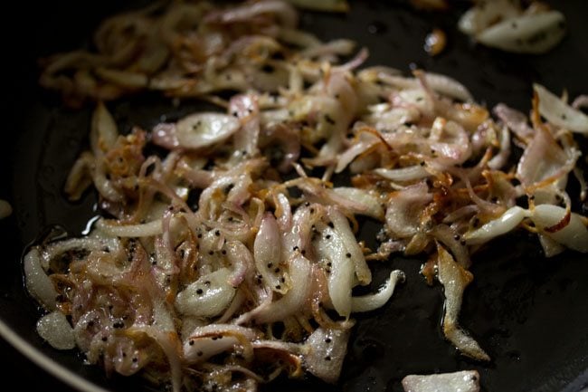 sautéing onion mixture. 