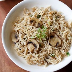 mushroom pulao recipe