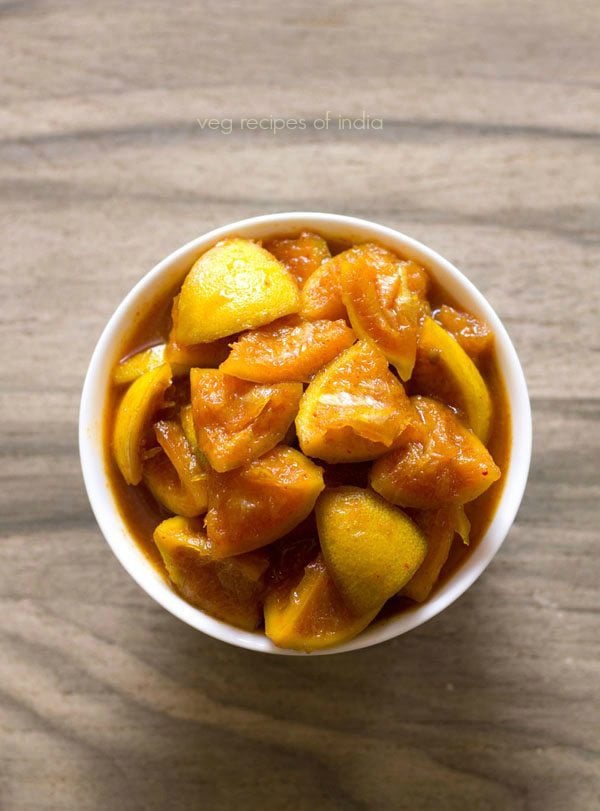 Nimbu ka Achar   Nimbu ka Khatta Meetha Achar - 5