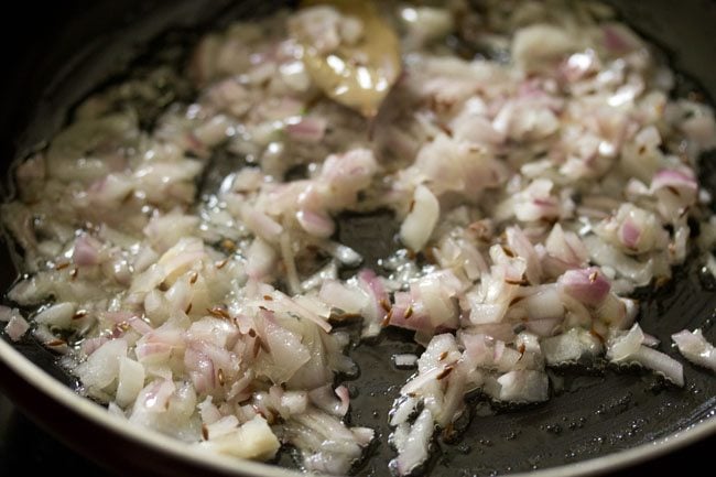 sautéing onions. 
